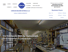 Tablet Screenshot of carolinabuildingmaterials.com